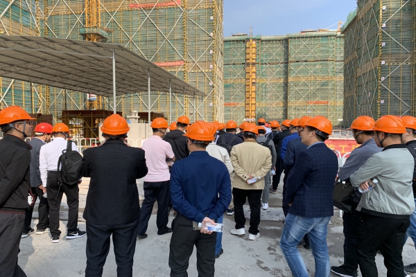 路灣村東側(cè)地塊商住用房項目（香樟灣）南標段工程舉行觀摩培訓(xùn)交流會